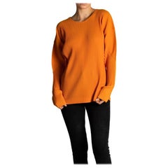 1990S HOMME PLISSE BY ISSEY MIYAKE Camisa plisada para hombre de poliéster naranja