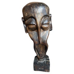 Enorme scultura in legno vintage degli anni '90
