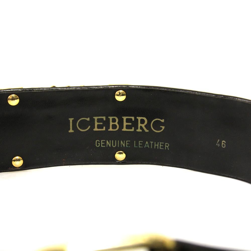1990s Iceberg Leather Belt 1