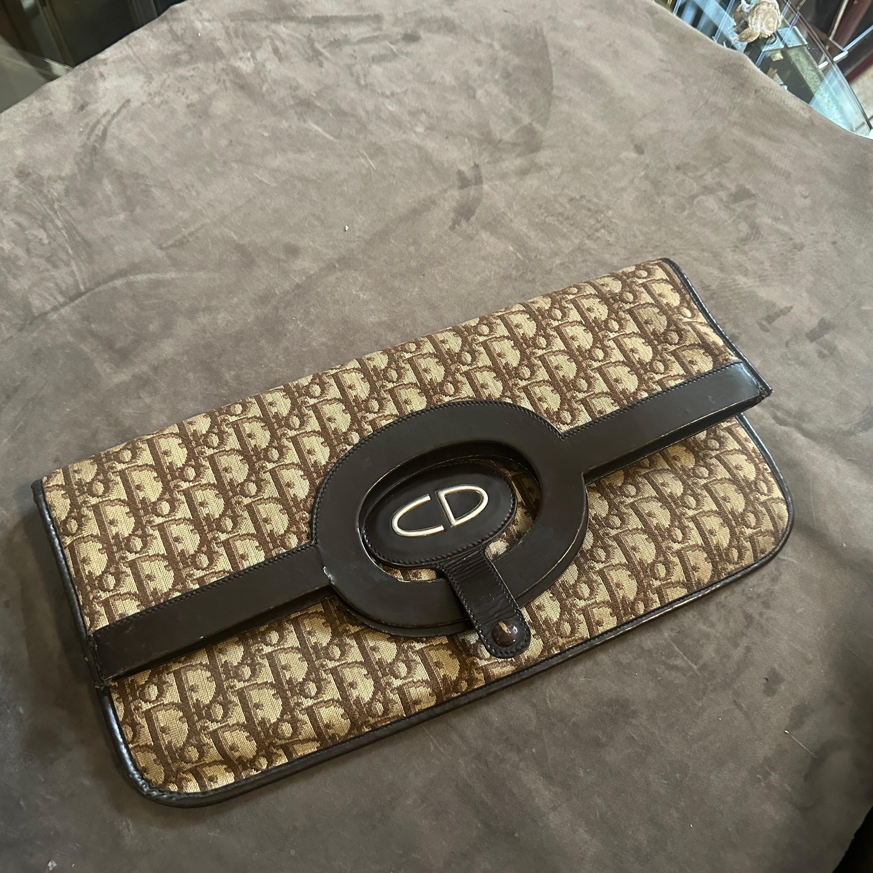 Sac à main Icone de Christian Dior des années 1990 utilisable comme pochette en vente 1