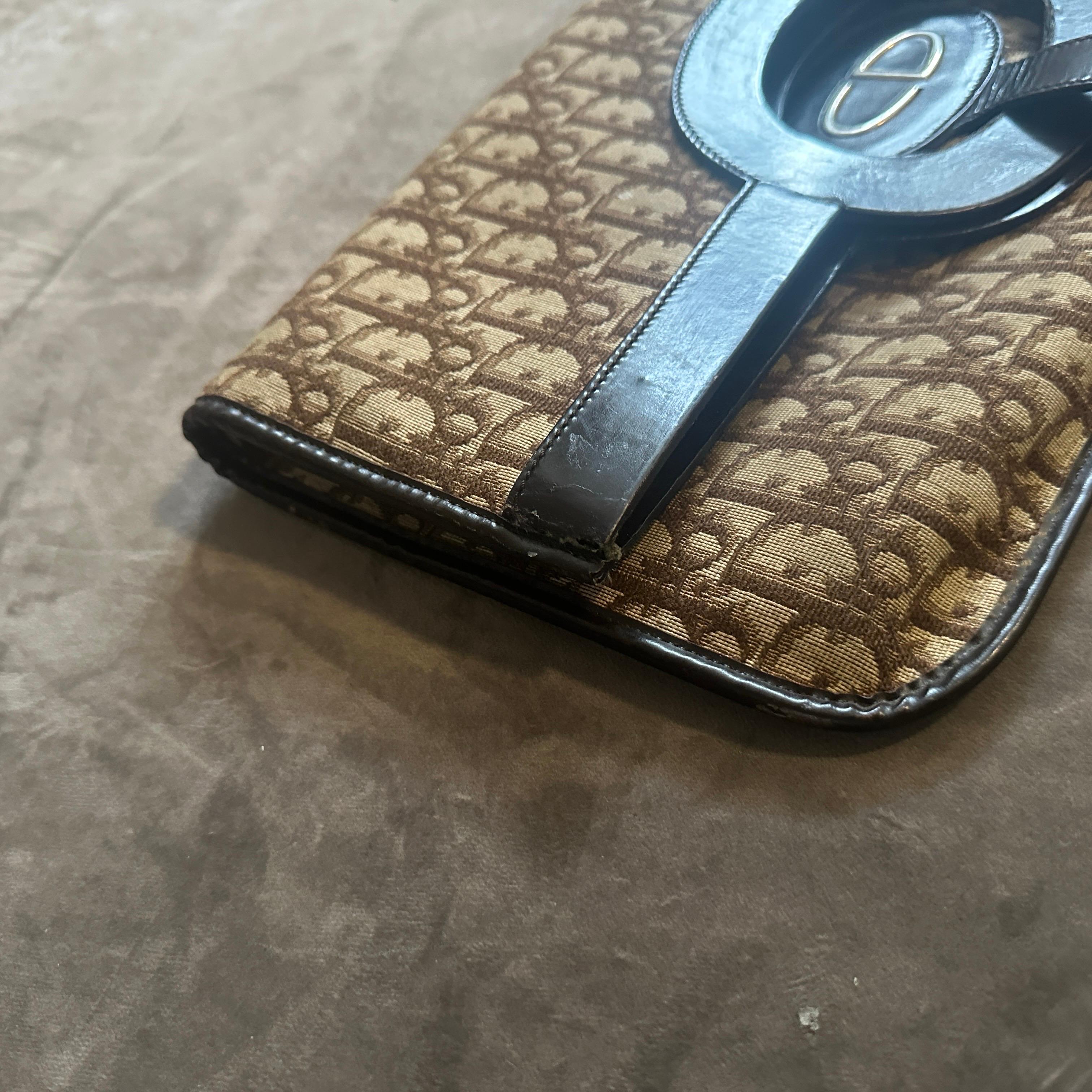 Sac à main Icone de Christian Dior des années 1990 utilisable comme pochette en vente 2