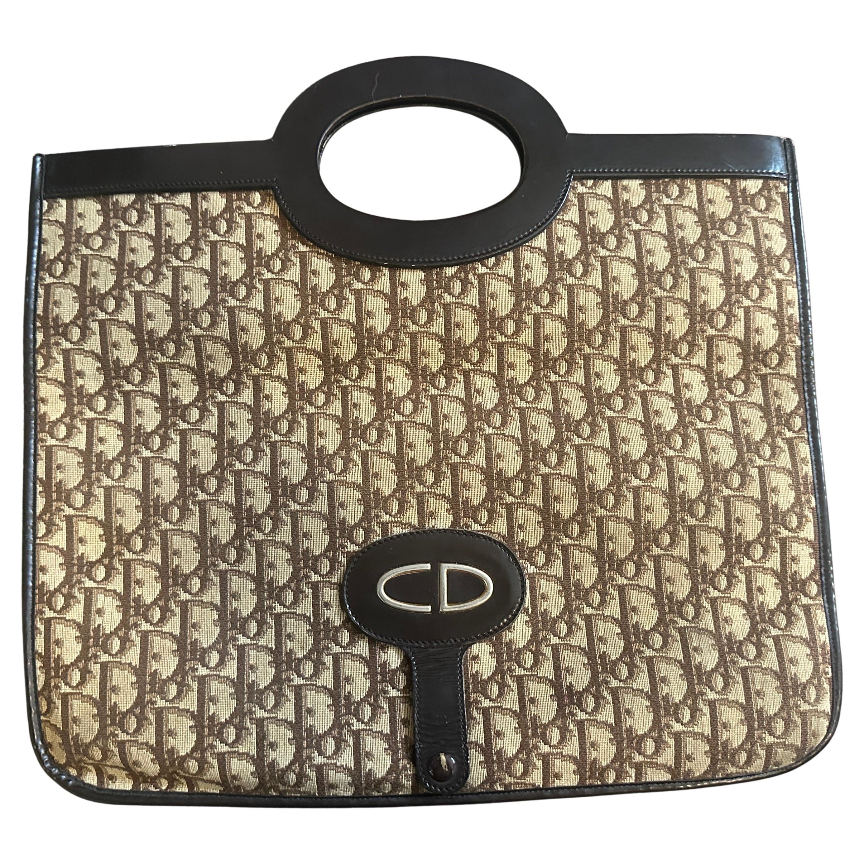 Ikonische Christian Dior Handtasche aus den 1990er Jahren, auch als Clutch verwendbar