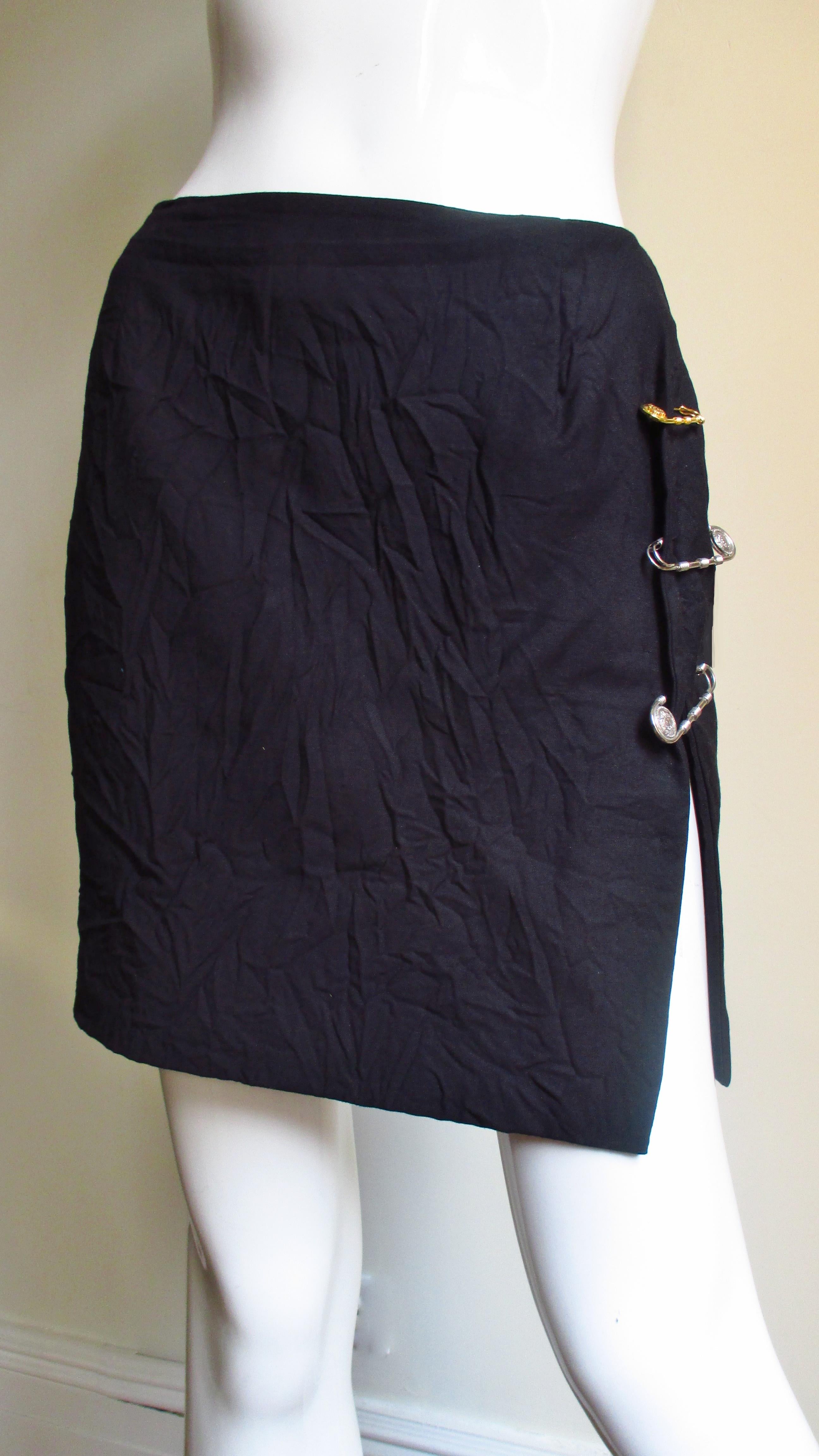 versace pin skirt