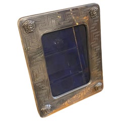 1990s Iconic Gianni Versace Sterling Silver Picture Frame