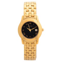 Retro 1990's Iconic Gucci 5400L Wristwatch. Heavy Gold Plated. Up to 150mm Wrist.