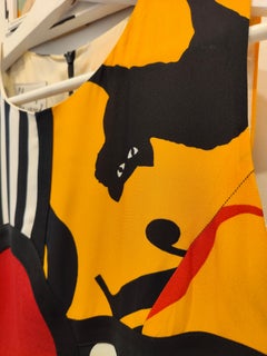 1990s Iconic Moschino Cheap & Chic pop art dress in size 44