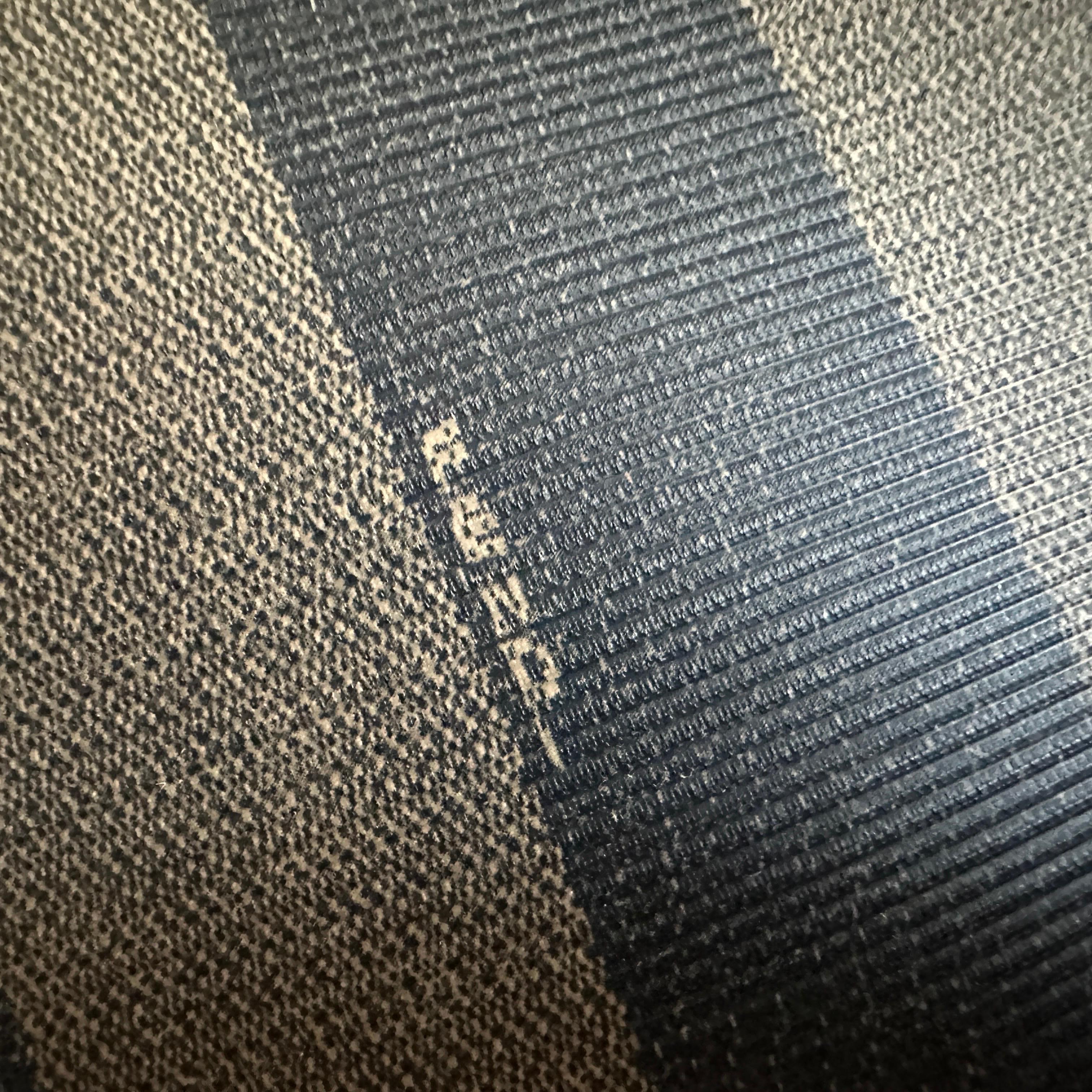 1990s Iconic Pequin Striped Canvas Clutch by Karl Lagerfeld for Sorelle Fendi For Sale 7