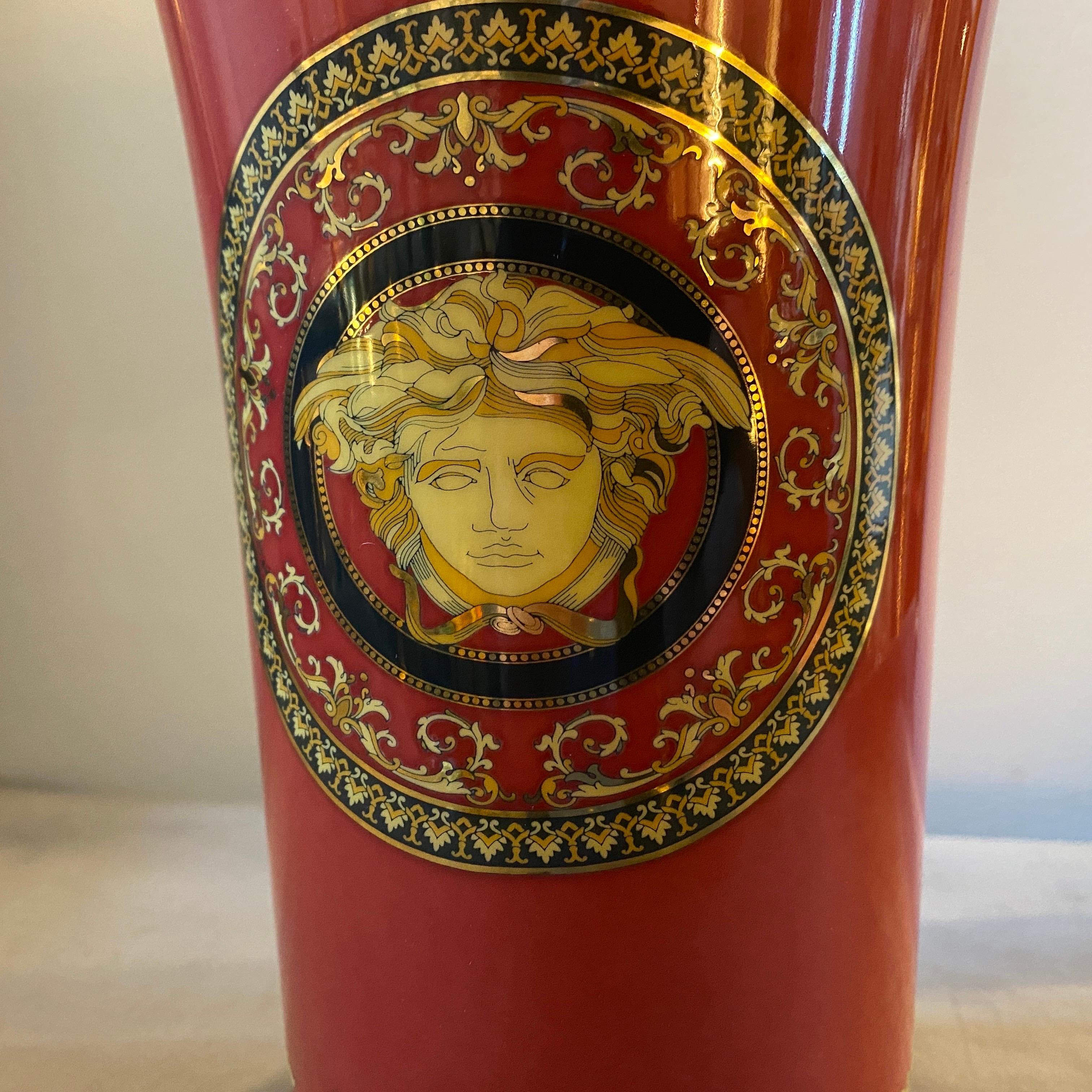 Neoclassical Revival 1990s, Iconic Porcelain Medusa Vase Designed by Gianni Versace for Rosenthal For Sale