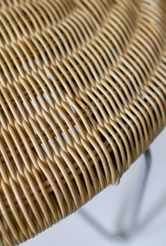 1990s Ikea 'Peeling Peanut' Wicker Bench