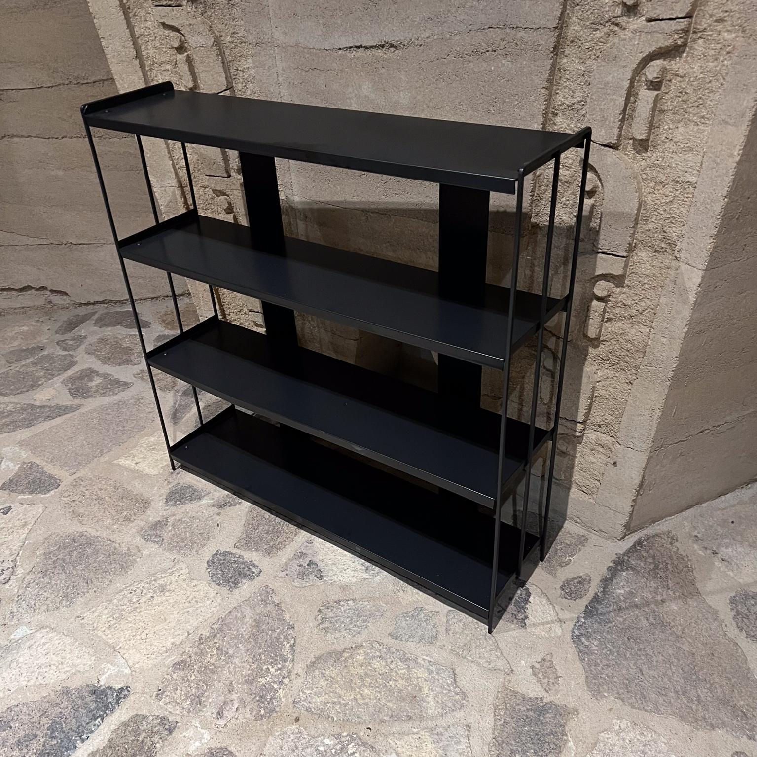 20th Century 1990s Industrial Modern Metal Bookcase Tiered Shelving Unit  For Sale
