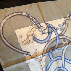 1990s Instruction du Roy Silk Carré Scarf by Hermes