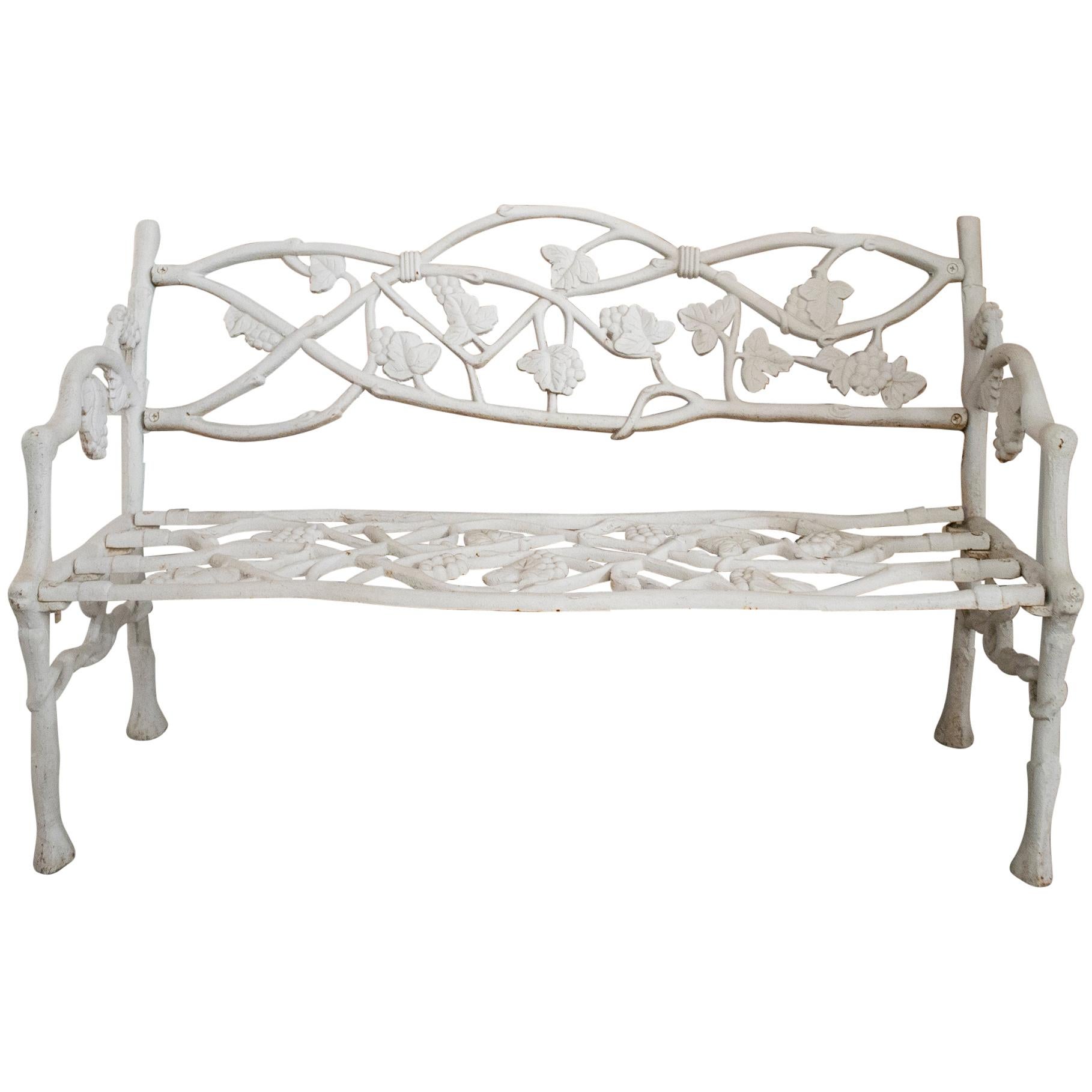 1990s Iron Garden Bench