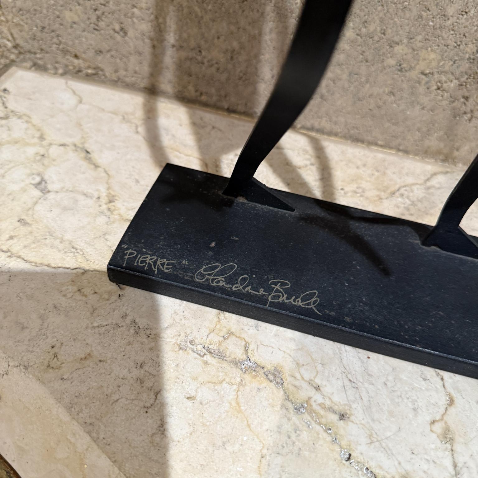 Portabottiglie da vino scolpito anni '90 Pierre di Claudine Buell in vendita 4