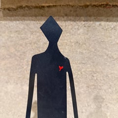 Portabottiglie da vino scolpito anni '90 Pierre di Claudine Buell