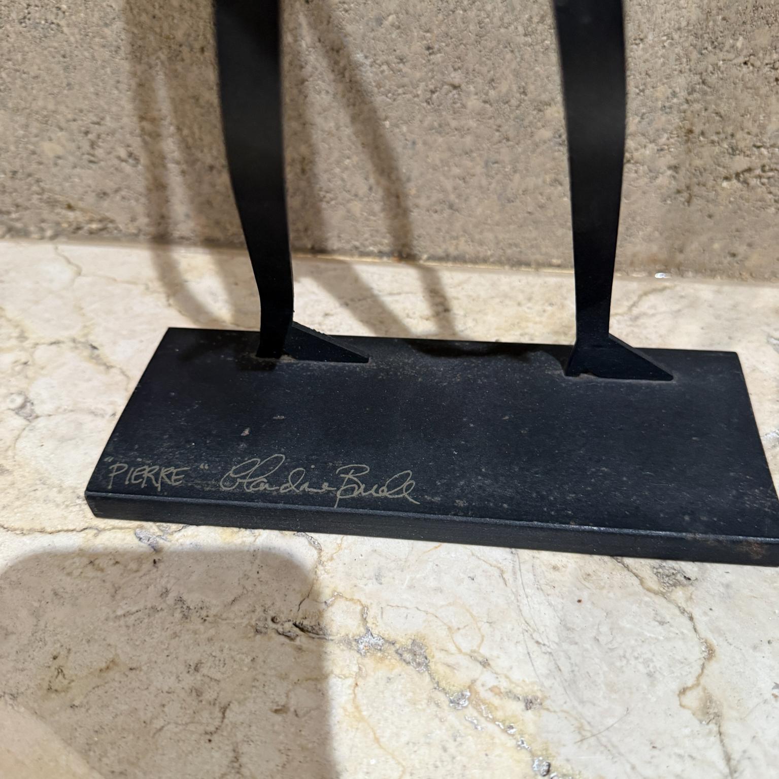 Portabottiglie da vino scolpito anni '90 Pierre di Claudine Buell in vendita 2