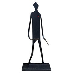 1990s Sculpted Wine Bottle Holder Pierre by Claudine Buell