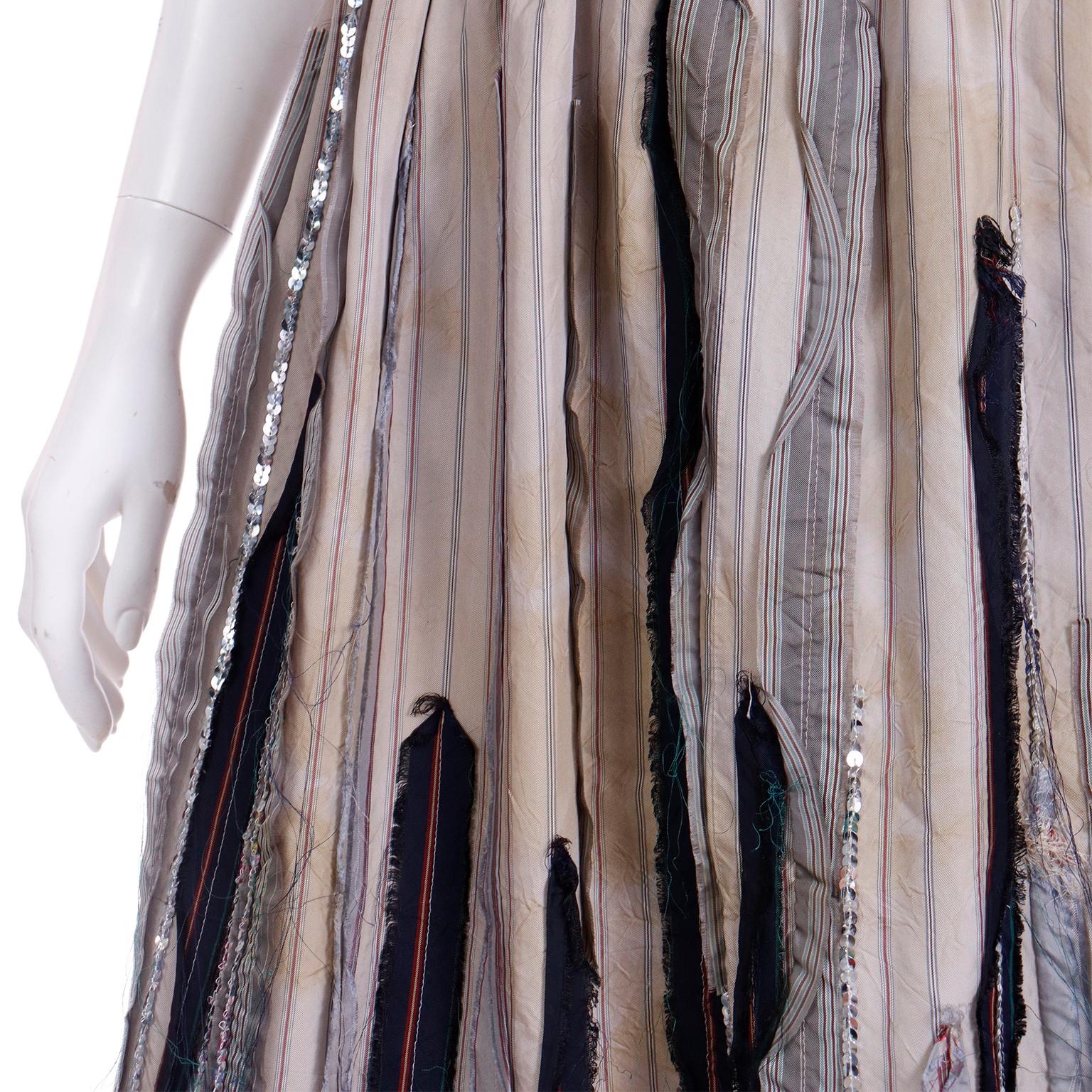Gray 1990s IS Sunao Kuwahara Japanese Designer Deconstructed Avant Garde Skirt
