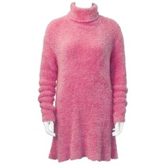 Tunica lunga a collo alto Isaac Mizrahi rosa degli anni '90