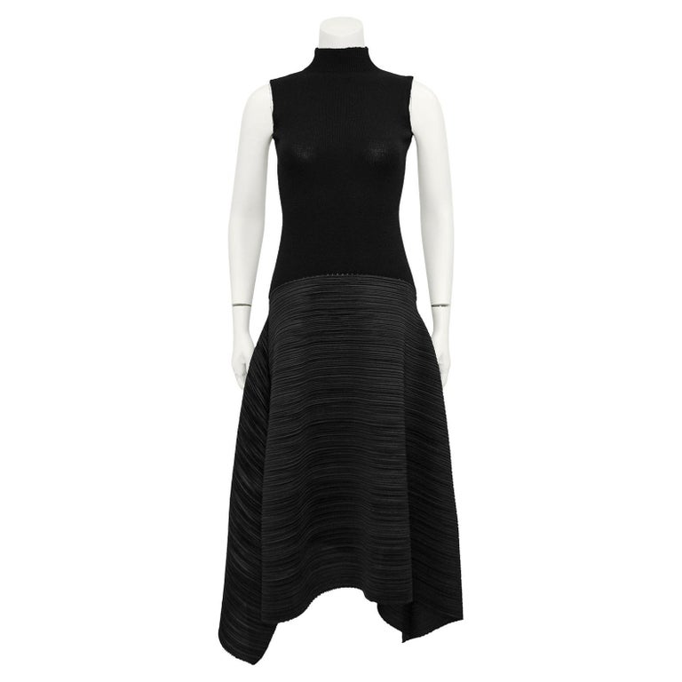 Vintage 90s Issey Miyake Pleated Dress Womens Size M