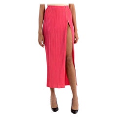 Vintage 1990S ISSEY MIYAKE Bubble Gum Pink Polyester Pleated Pants