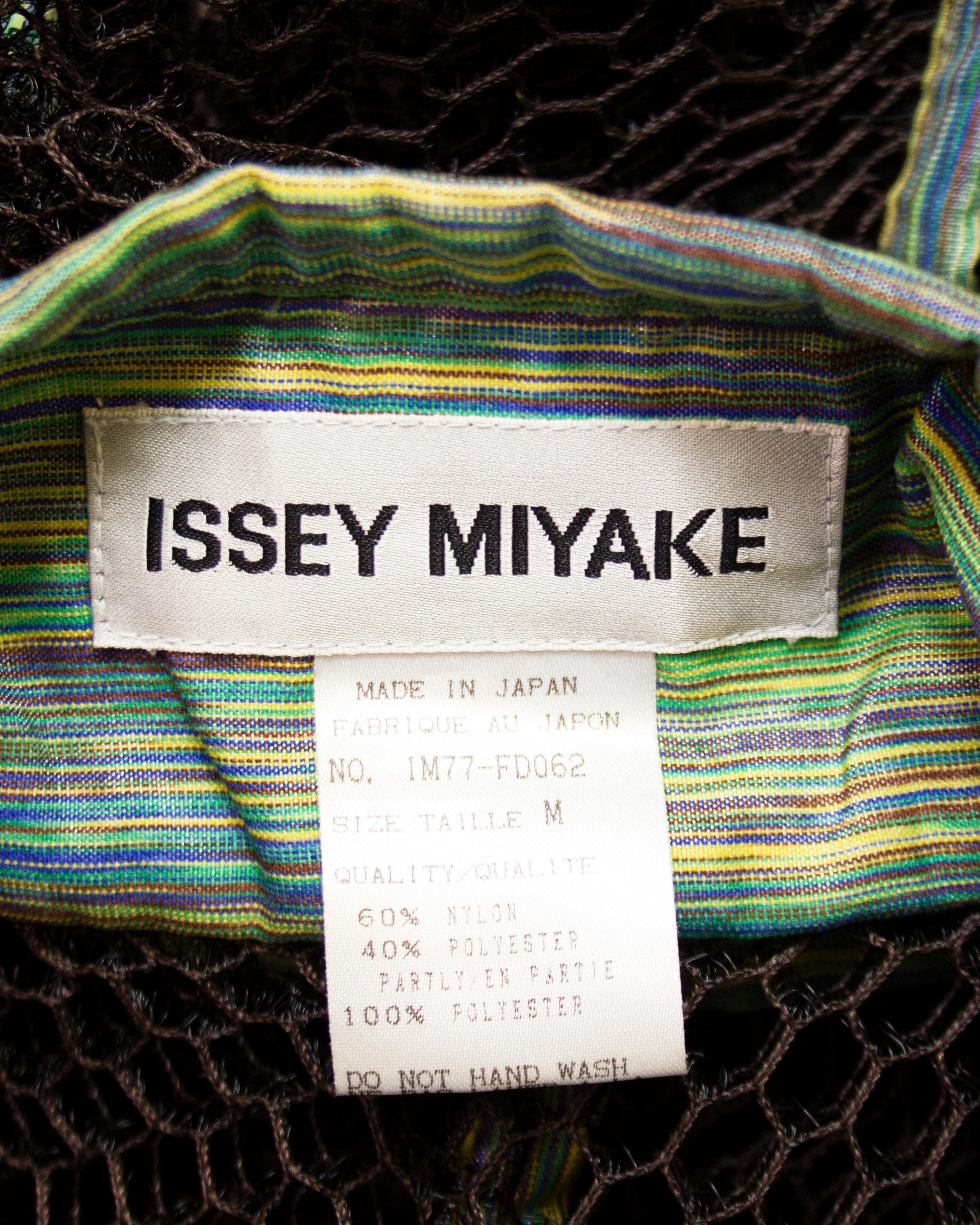 1990er Issey Miyake „Fish Net“ Jacke im Angebot 2