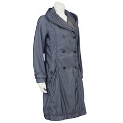 1990s Issey Miyake Grey Wind/Parachute Style Trench