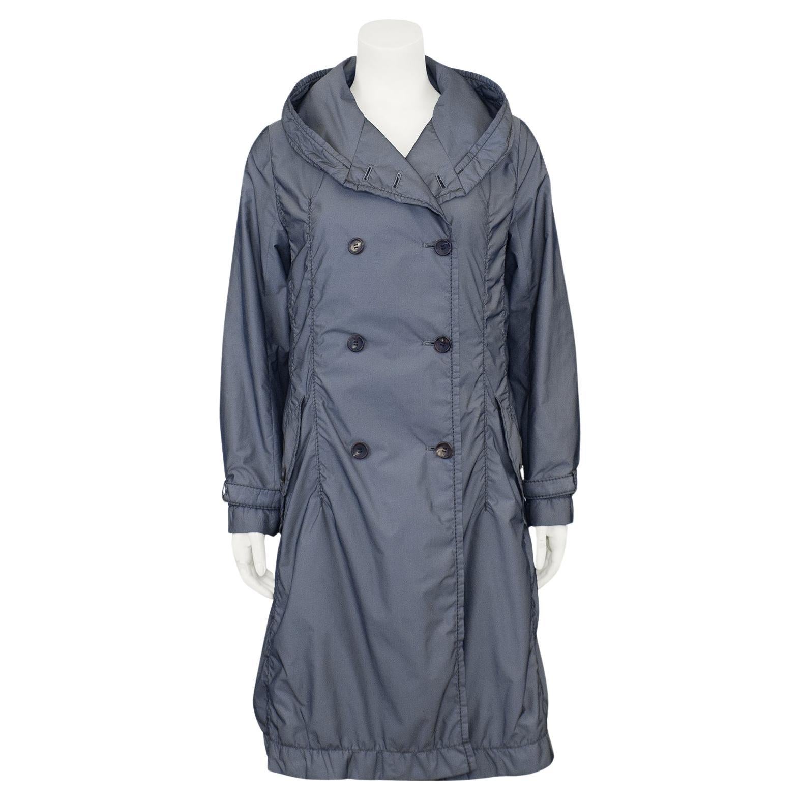 Issey Miyake Grey Wind/parachute style trench des années 1990 en vente