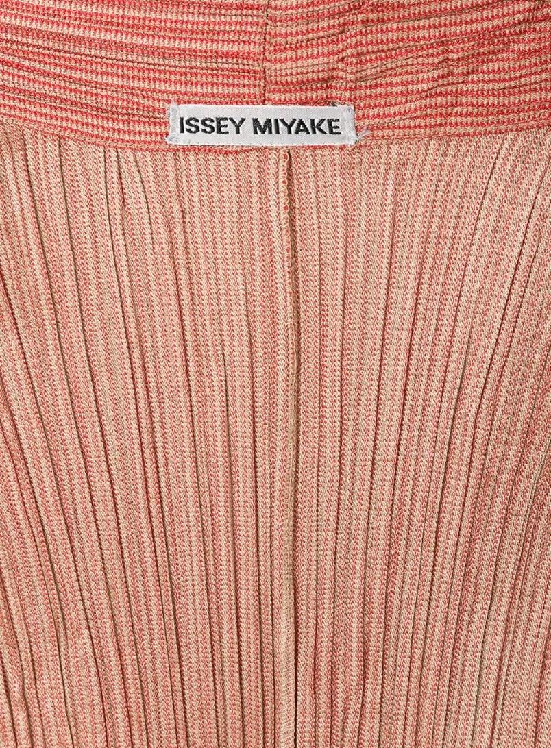 1990s Issey Miyake pleated light coat 1