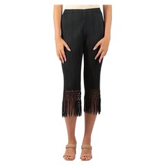 Vintage 1990S Issey Miyake Pleats Please Black Polyester Pants