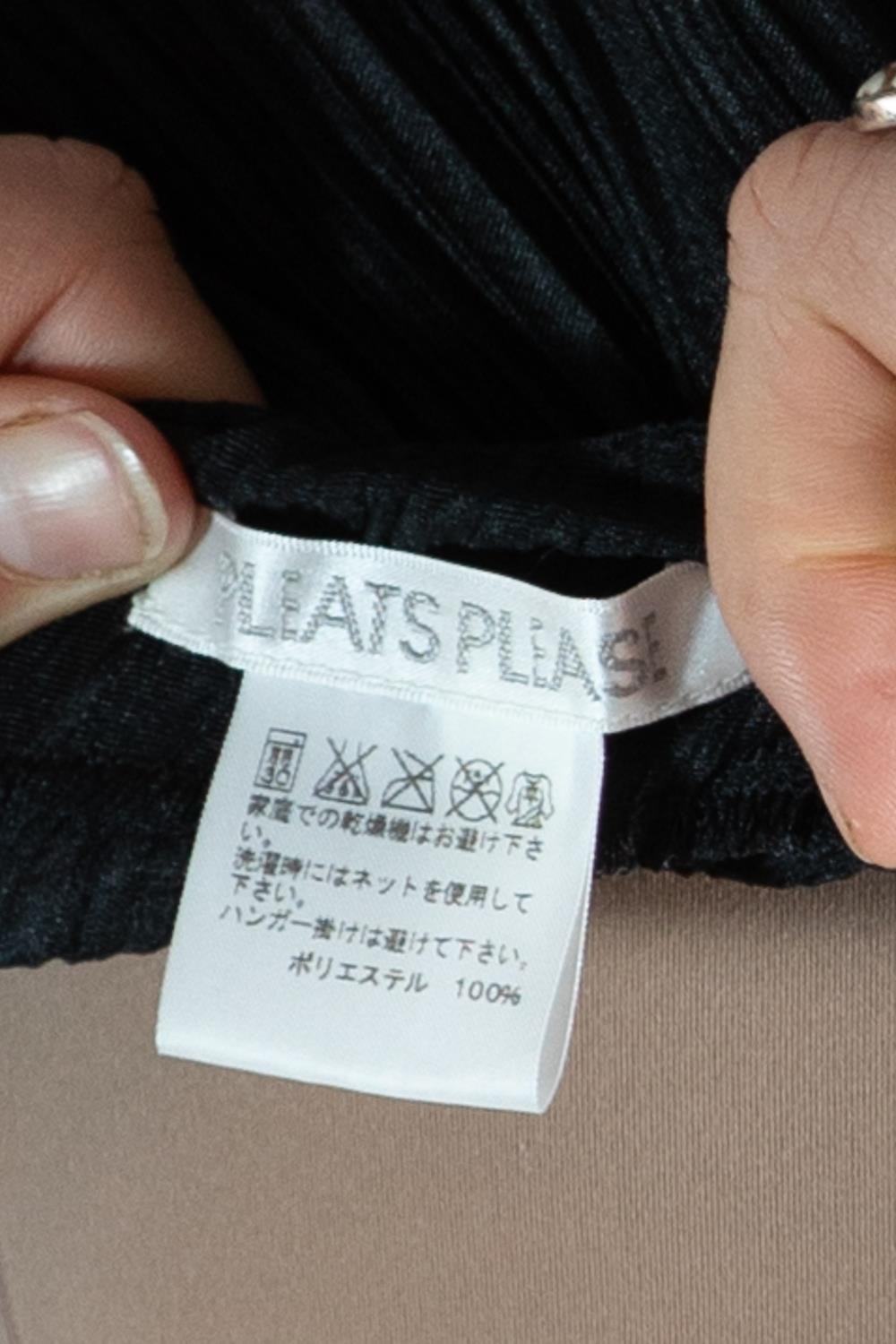 1990S Issey Miyake Pleats Please Black Polyester Skirt For Sale 3