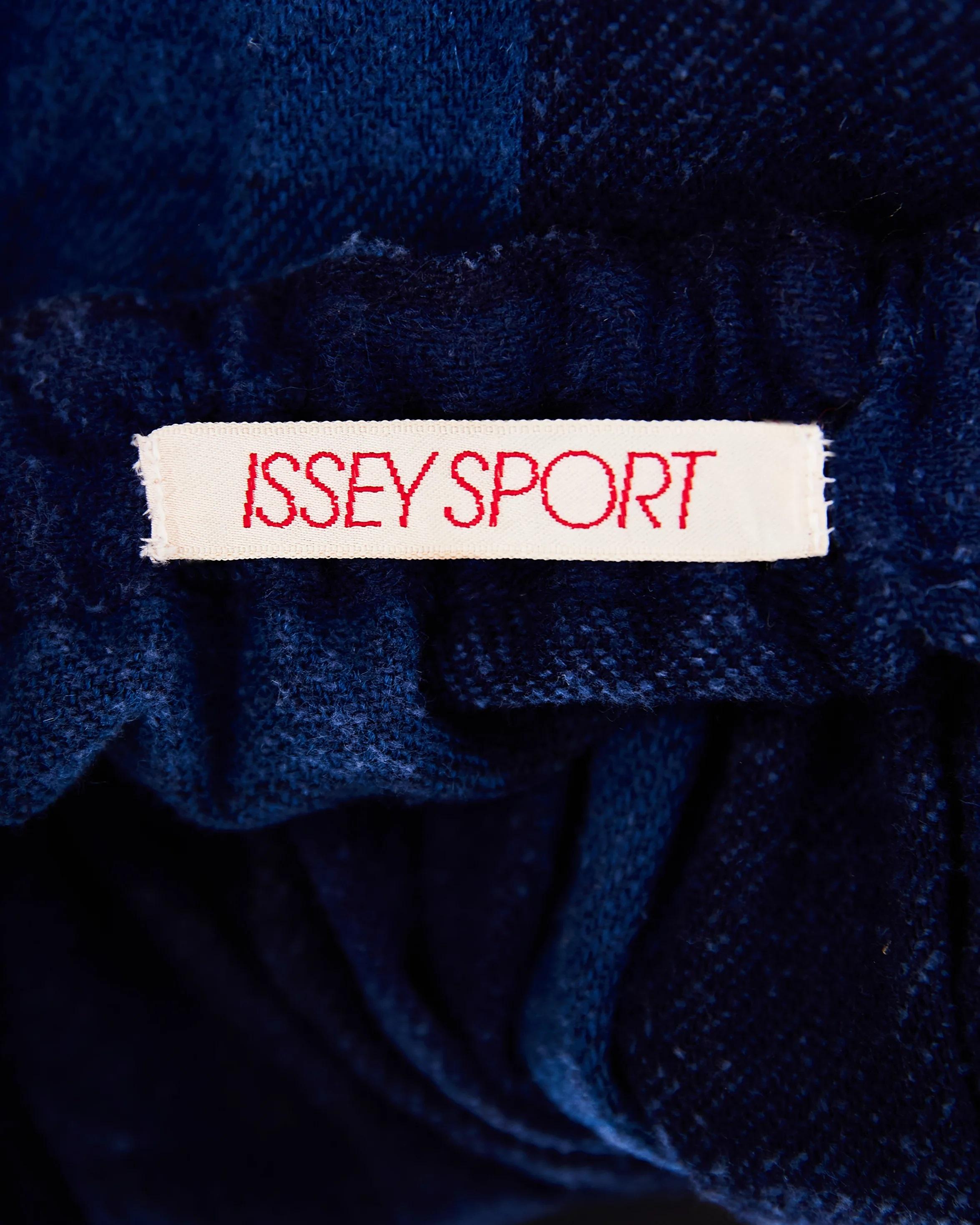 Women's 1990's Issey Miyake 'Sport' Tartan Print Blue Dress