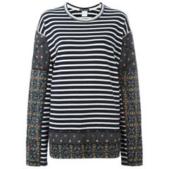 1990s Issey Miyake Striped Patchwork Jumper