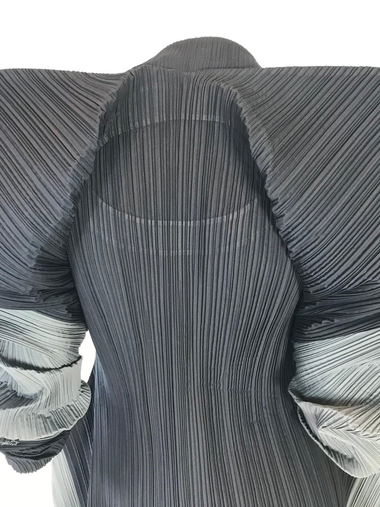 1990s Issey Miyake two toned pleated bubble dress at 1stDibs