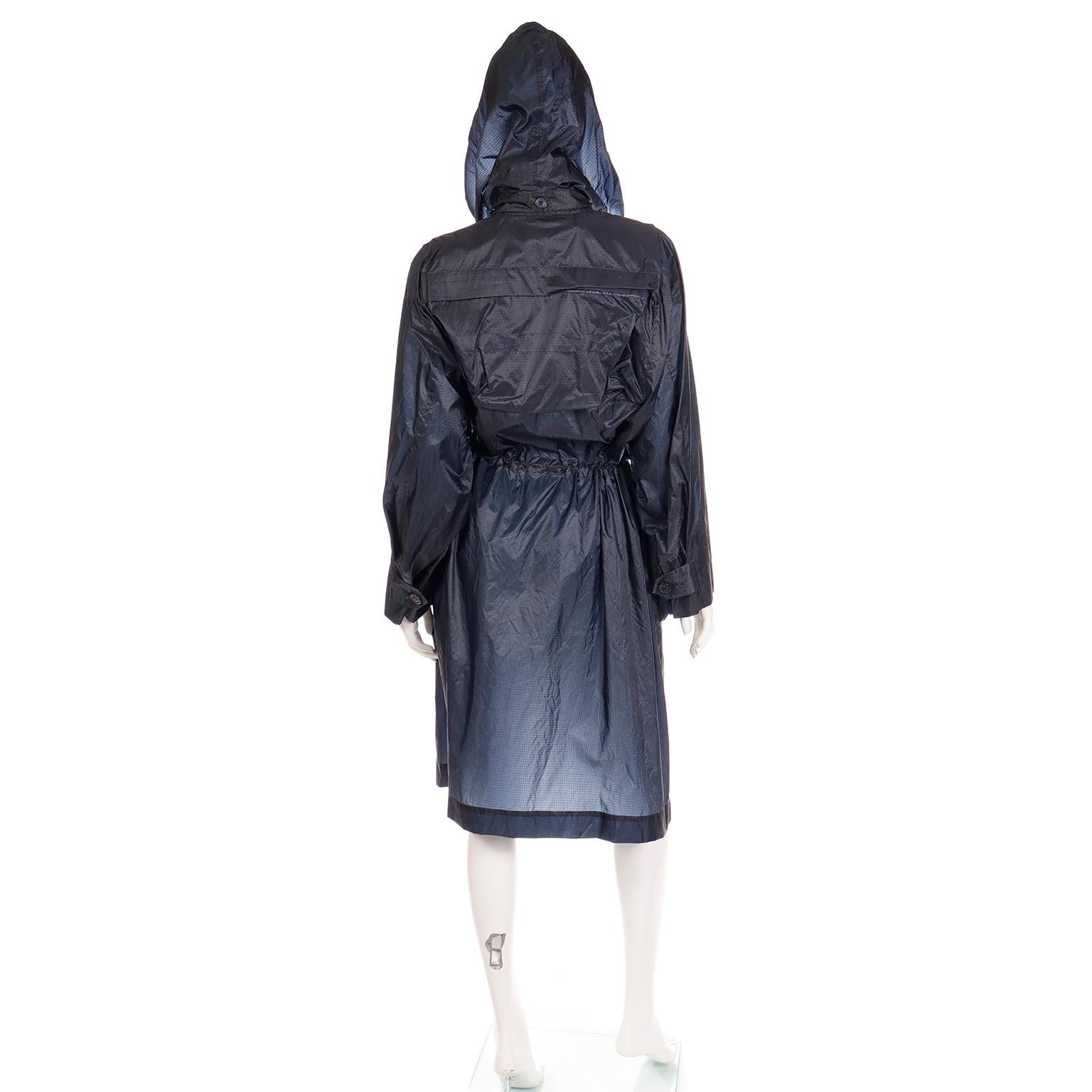 1990s Issey Miyake Vintage Windcoat With Hood Converts into Bag 1