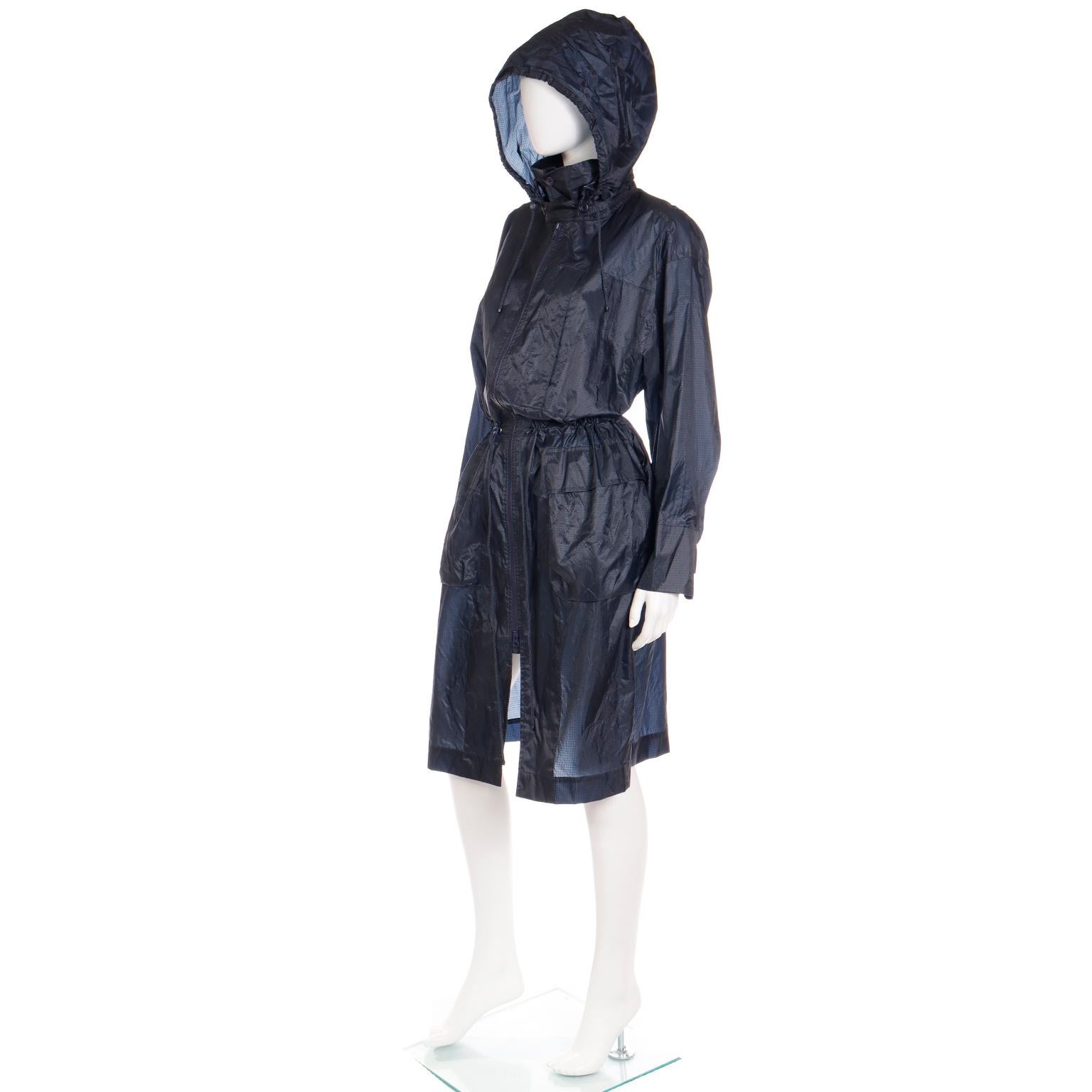 1990s Issey Miyake Vintage Windcoat With Hood Converts into Bag 2
