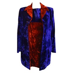 1990s Istante Gianni Versace Dress and Overcoat Suit