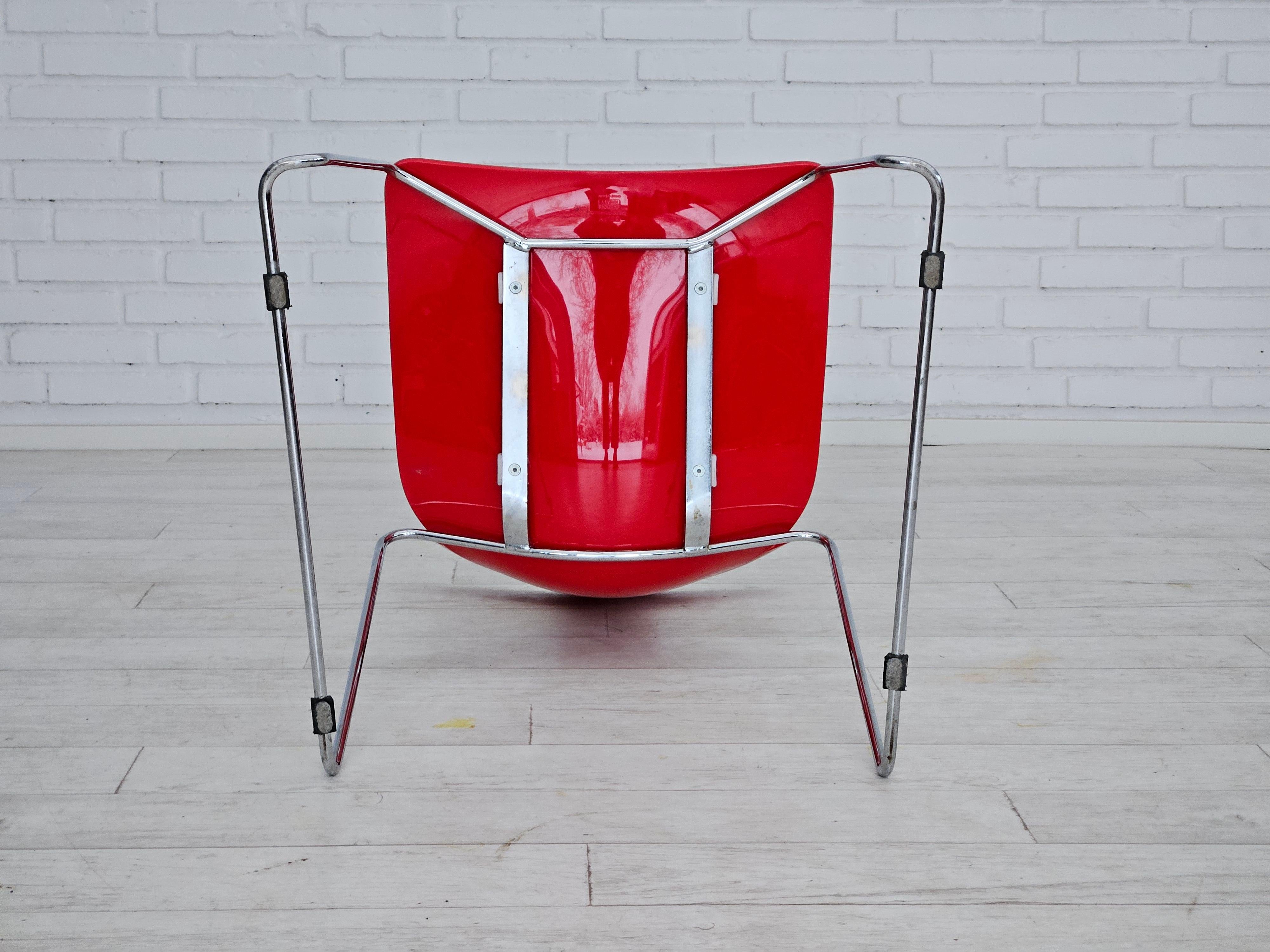Années 1990, design italien de Gino Carollo, ensemble de 4 chaises, modèle « Delta », original. en vente 6
