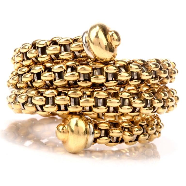 gold wrap around bracelet