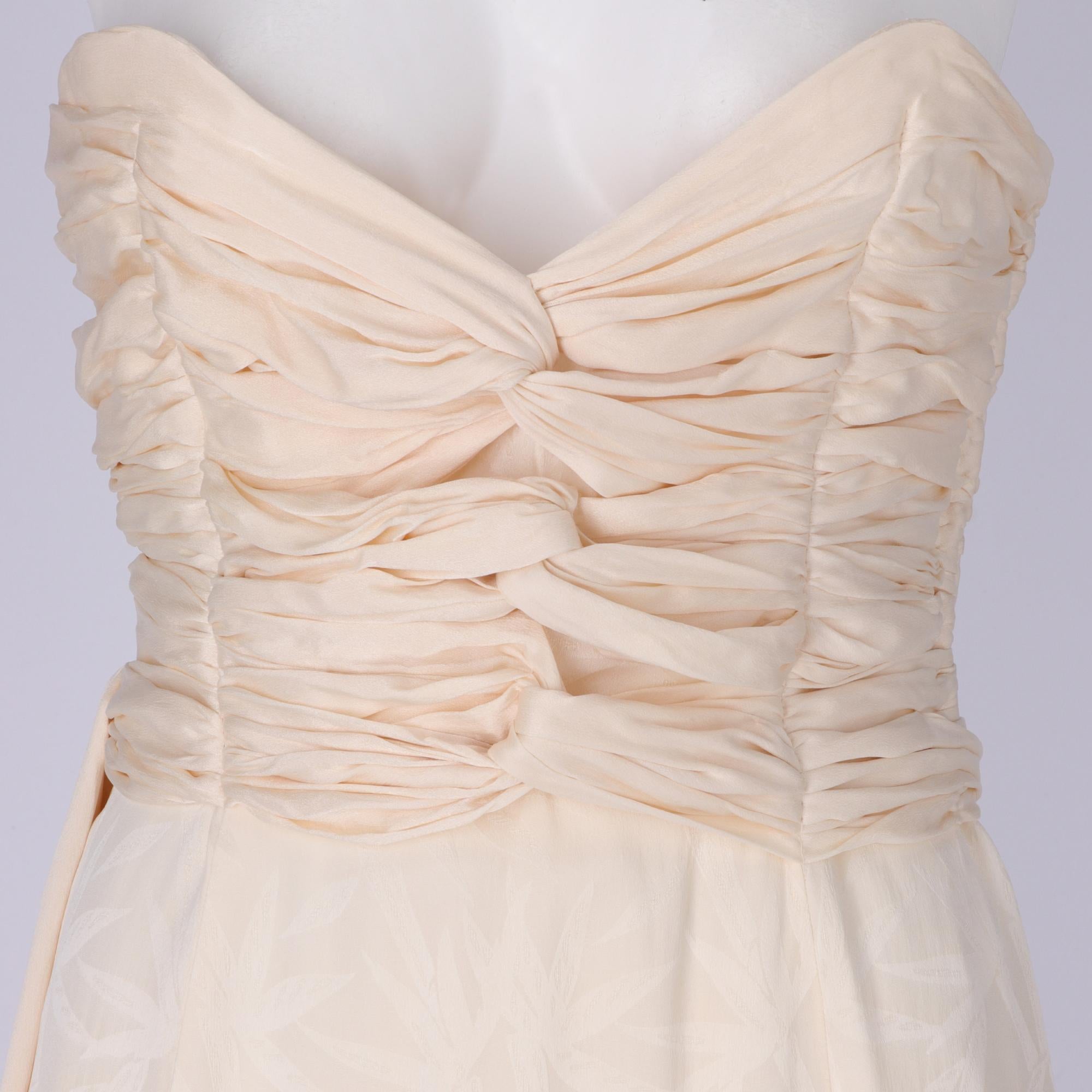 White 1990s Ivory Heart Neckline Wedding Dress