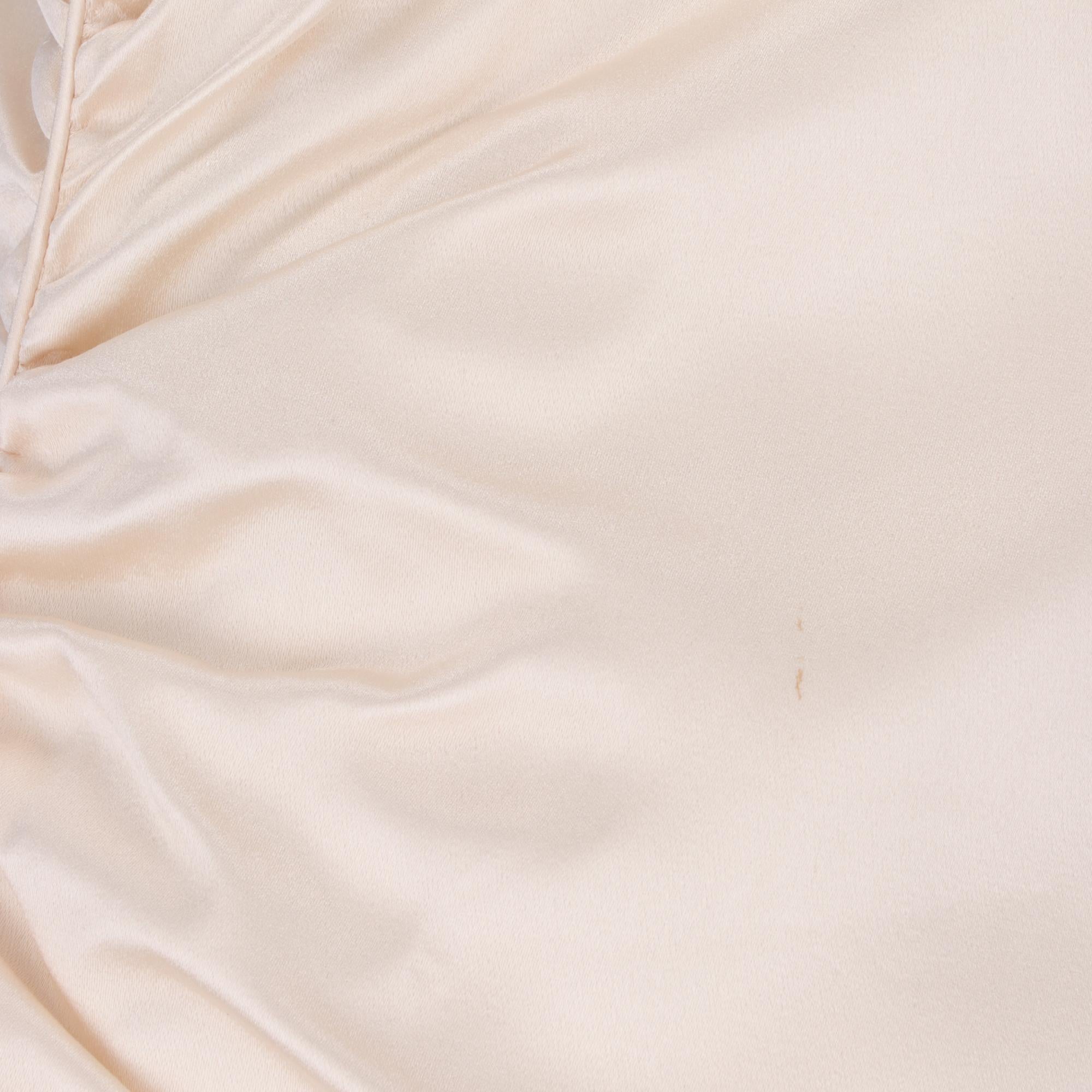 Women's 1990s Ivory Tailored Wedding Dress With Curl