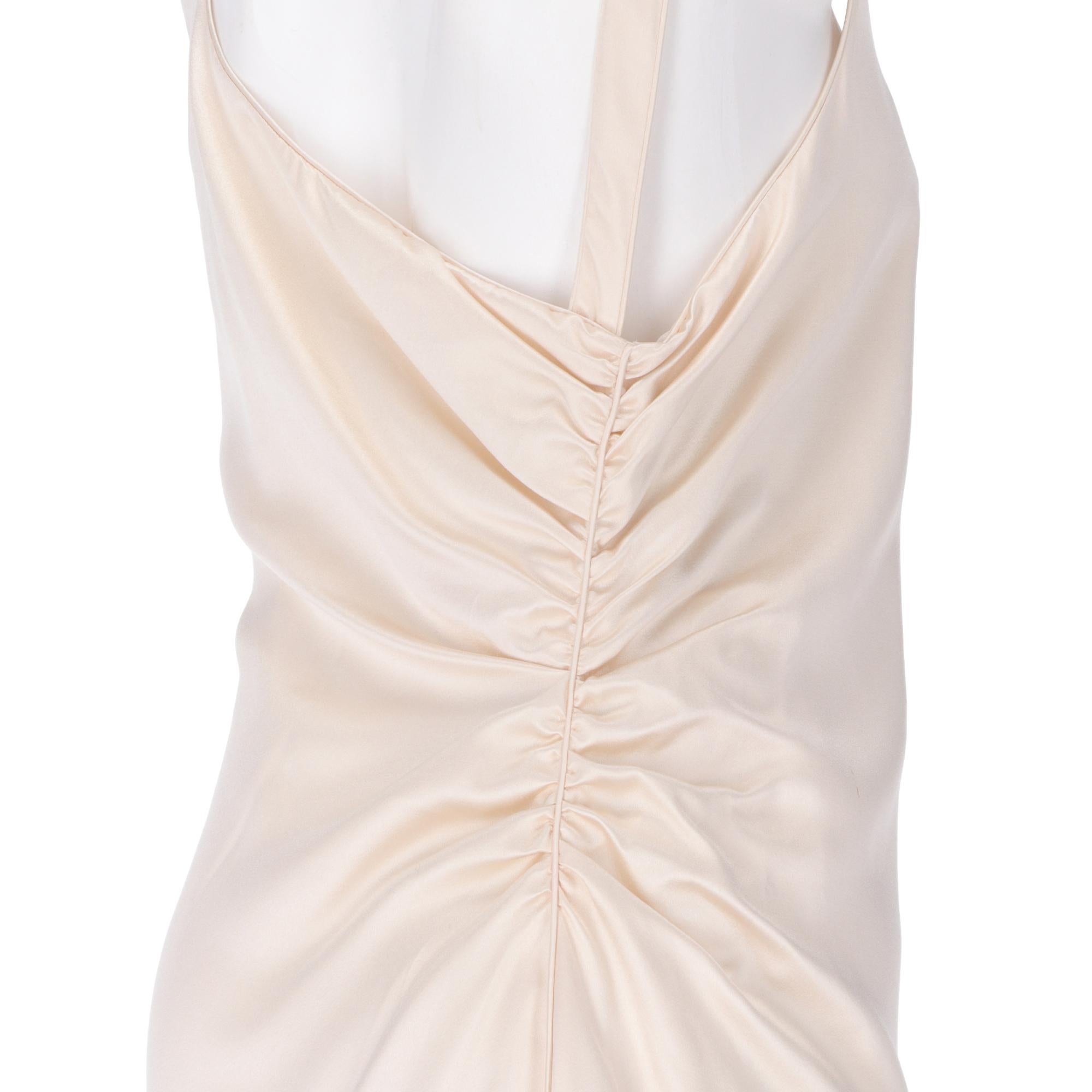 1990s Ivory Tailored Wedding Dress With Curl 1