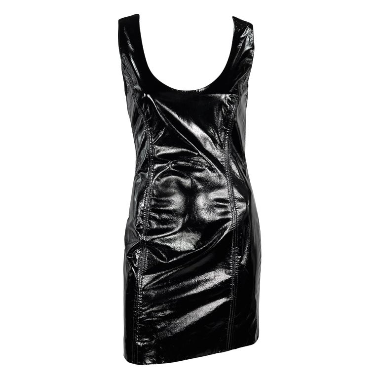 leather night dress Diva Night Life Black Leather Mini Dress main image 0