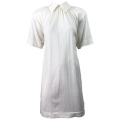 James Purcell - Robe t-shirt vintage en coton blanc, taille 6/8, années 1990