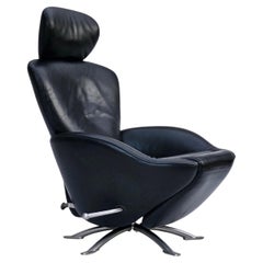 Used 1990s, Japanese design by Toshiyuki Kita for Cassina, swivel recliner model K10.