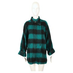 Jean-Charles de Castelbajac del 1990, giacca coperta verde giada con dettagli in pelle