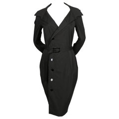 1990's JEAN PAUL GAULTIER black wrap dress with belt