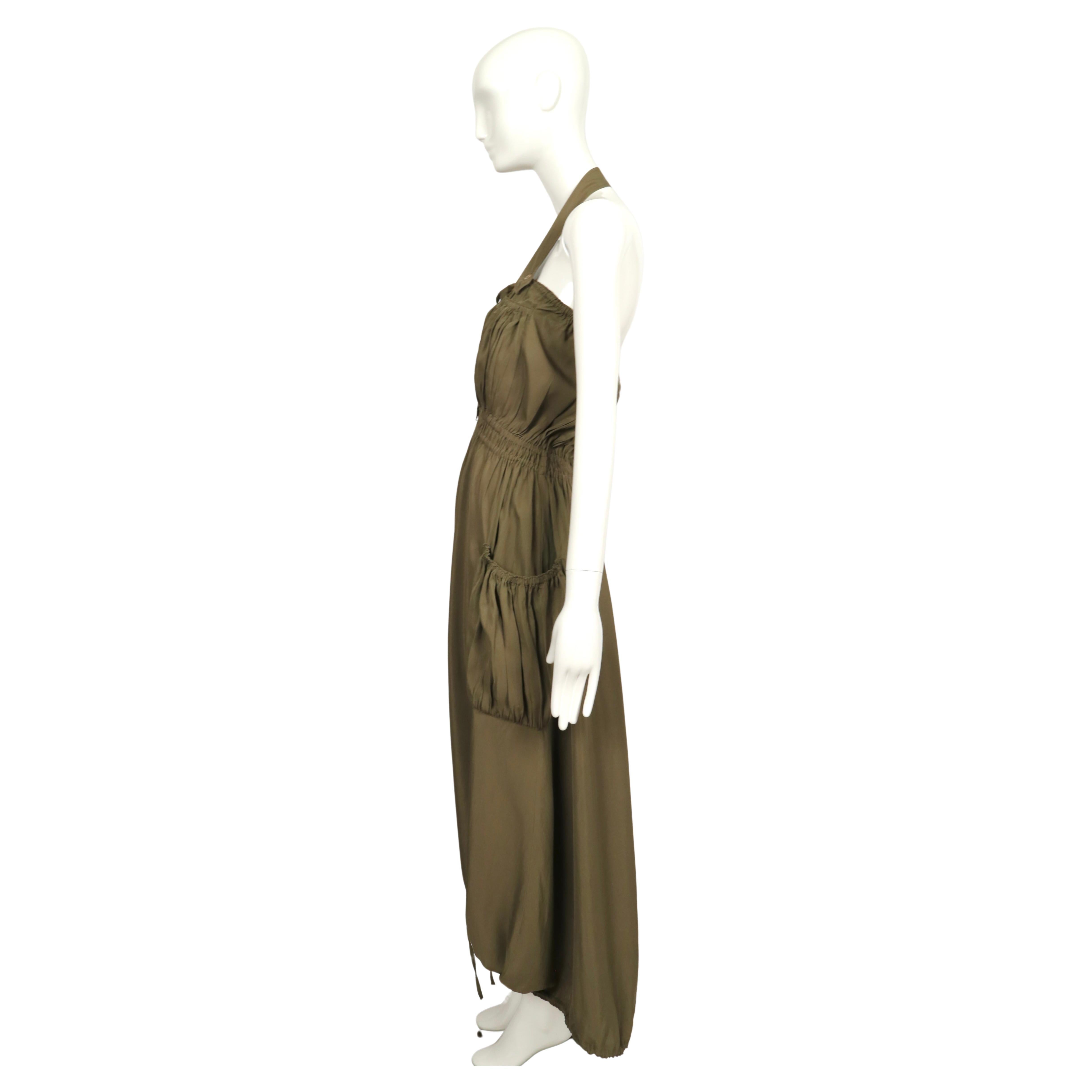 Vestido paracaídas caqui JEAN PAUL GAULTIER CLASSIQUE de los años 90 en Bueno estado para la venta en San Fransisco, CA