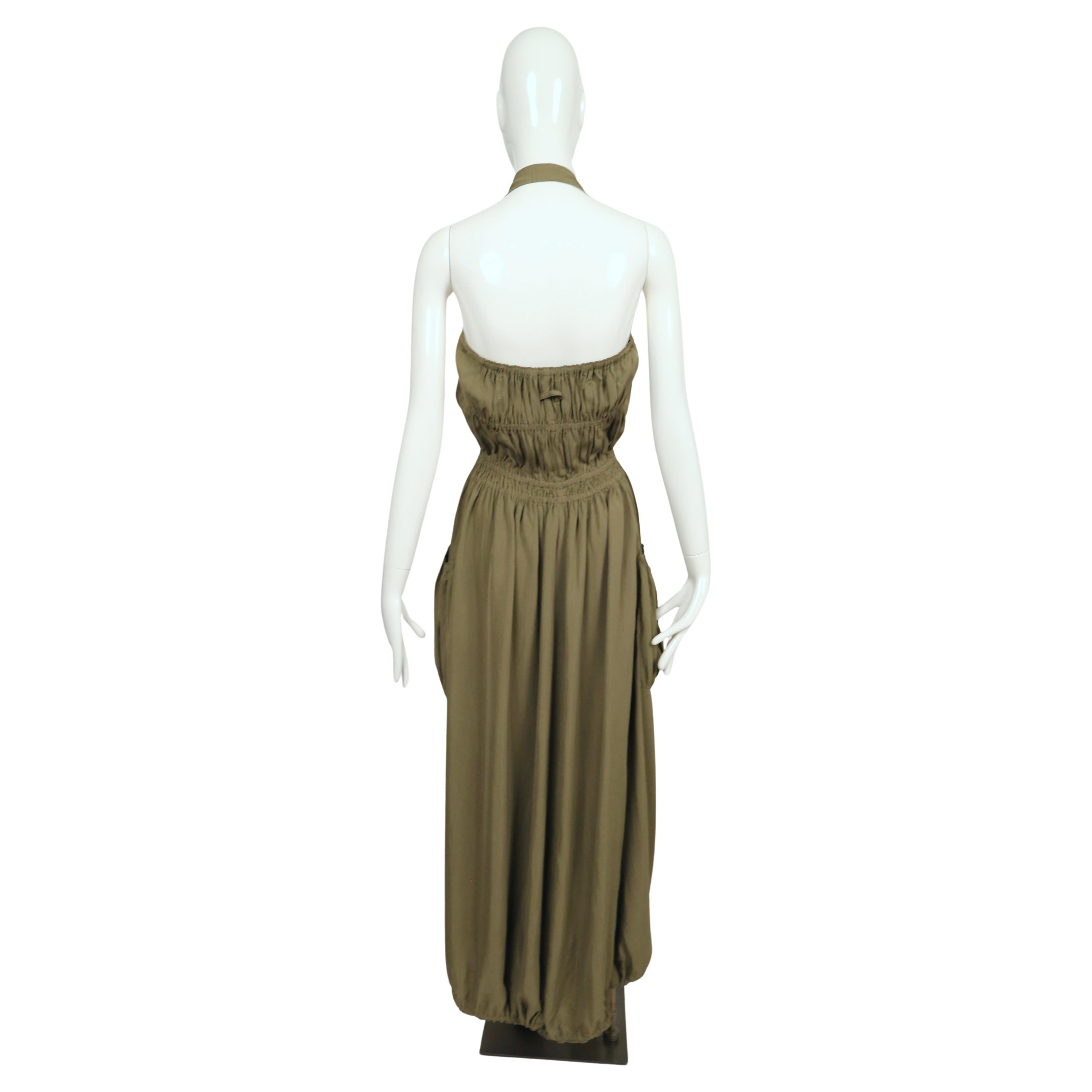 Vestido paracaídas caqui JEAN PAUL GAULTIER CLASSIQUE de los años 90 en venta 2