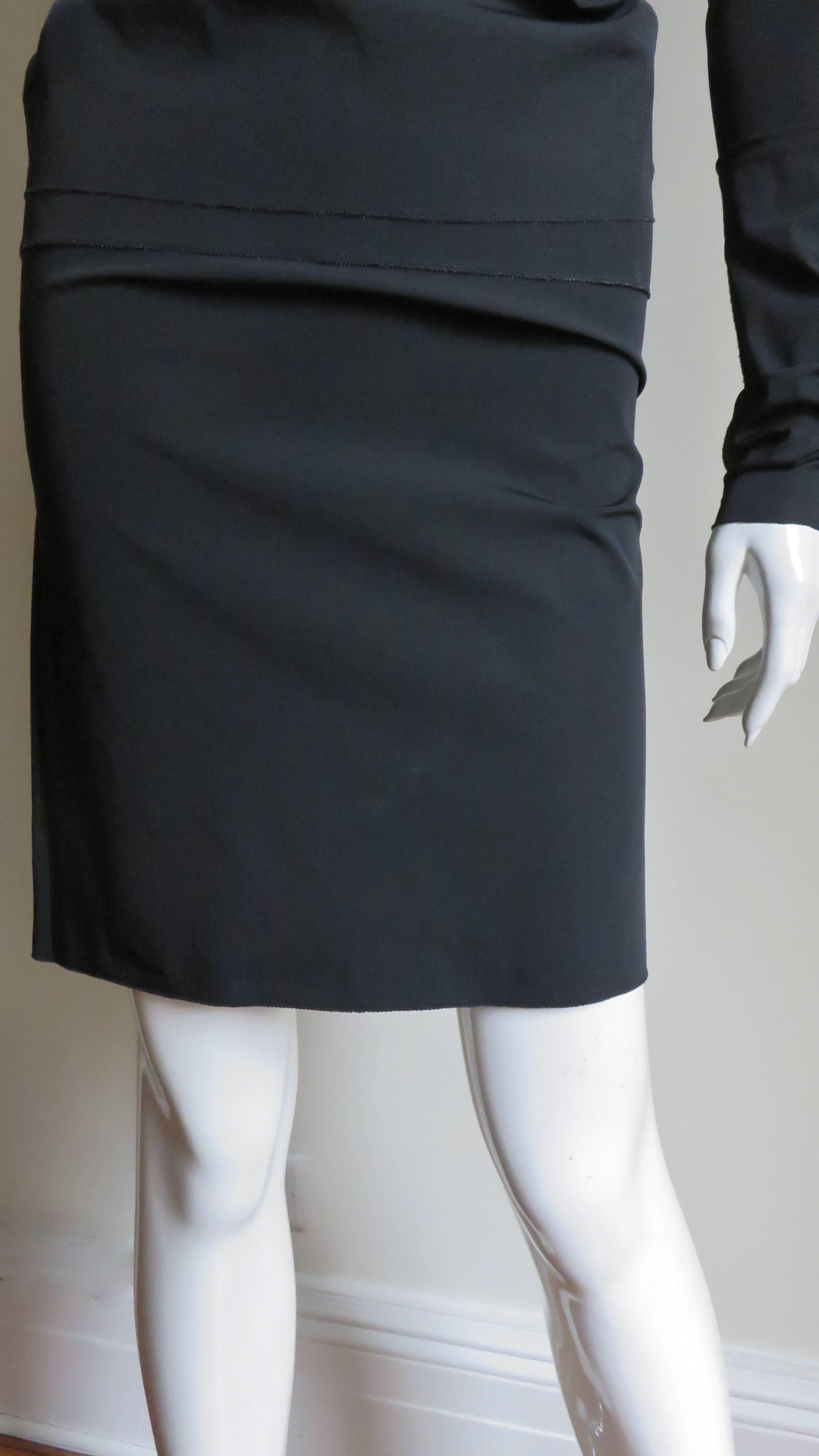 Black Jean Paul Gaultier Top, Skirt and Sleeves