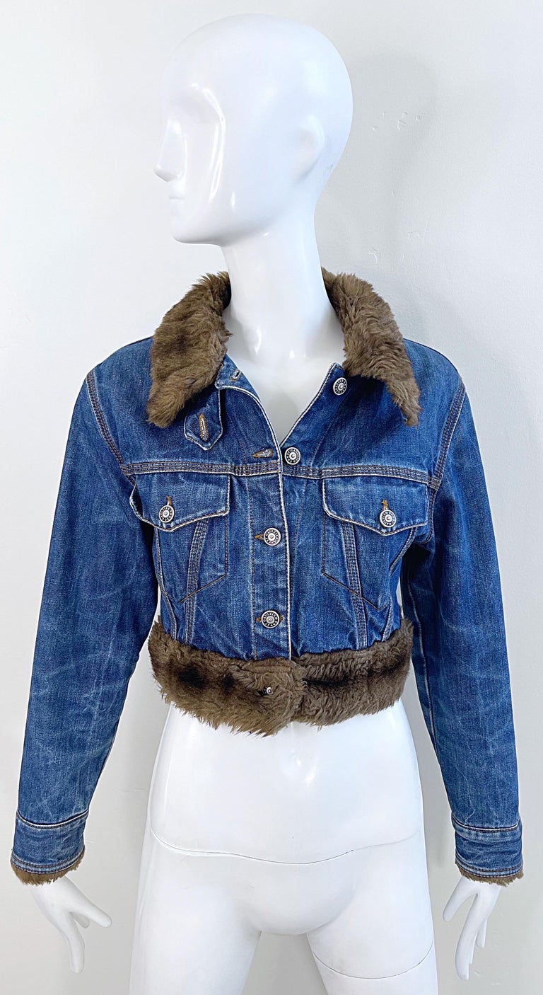 GAULTIER Jean 1990’s crop denim jacket
